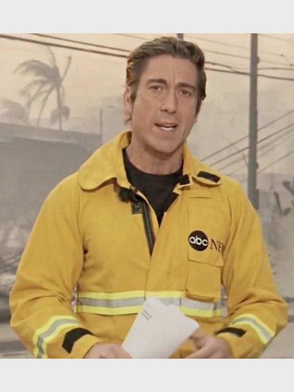 David Muir Fire Jacket Yellow