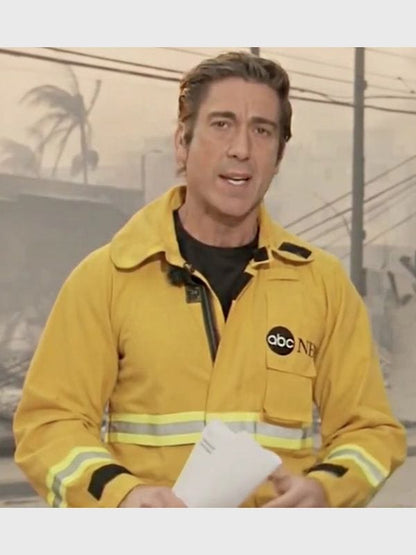 David Muir Fire Jacket Yellow