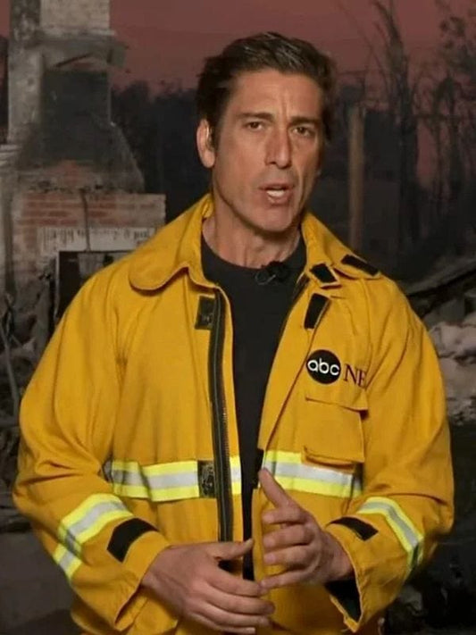 David Muir Fire Jacket Yellow