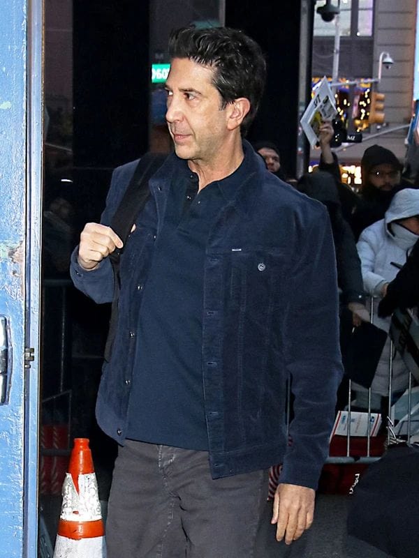 David Schwimmer Good Morning America Show Jacket Blue