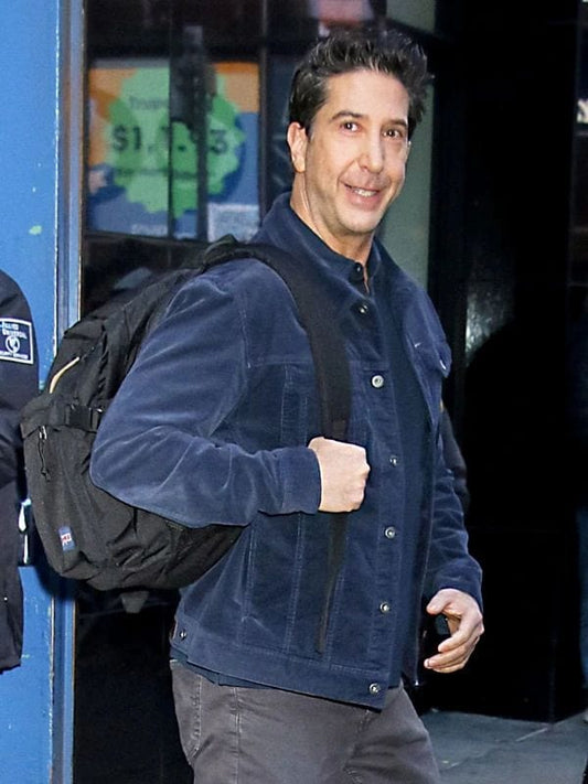 David Schwimmer Good Morning America Show Jacket Blue