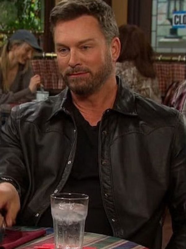 Days of our Lives 2026 Brady Black Brown Jacket