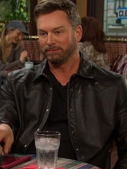 Days of our Lives 2026 Brady Black Brown Jacket