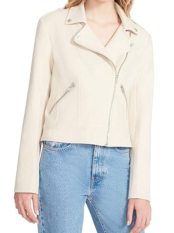 Days Of Our Lives Holly Jonas Beige Biker Jacket