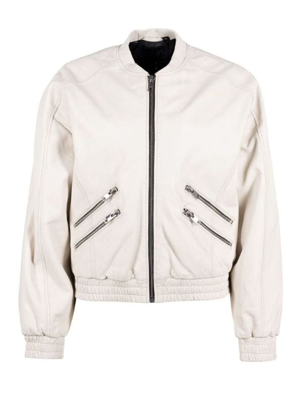Days Of Our Lives Sophia Choi Off White Leather Jacket Days Of Our Lives Sophia Choi Off White Leather Jacket