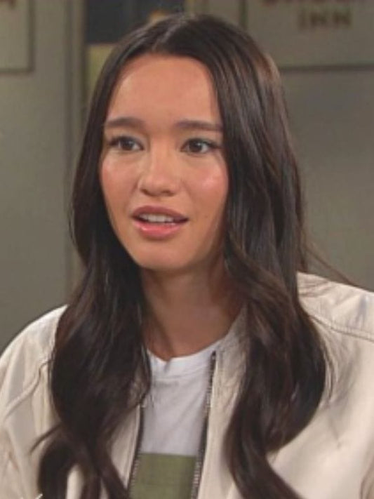 Days Of Our Lives Sophia Choi Off White Leather Jacket Days Of Our Lives Sophia Choi Off White Leather Jacket