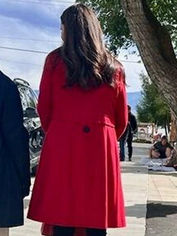 Deck the Walls 2024 Ashley Greene Red Coat
