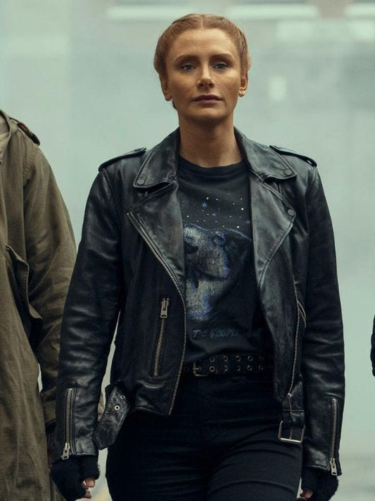 Deep Cover 2025 Bryce Dallas Howard Leather Biker Jacket Deep Cover 2025 Bryce Dallas Howard Leather Biker Jacket