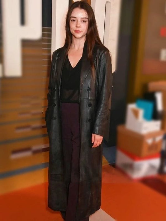 Dept. Q S01 Bobby Rainsbury Black Leather Coat