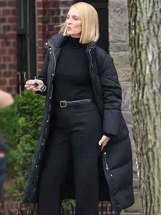 Dexter Resurrection Uma Thurman S01 Puffer Coat