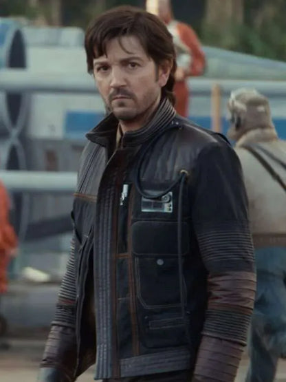 Diego Luna Andor S02 Leather Jacket