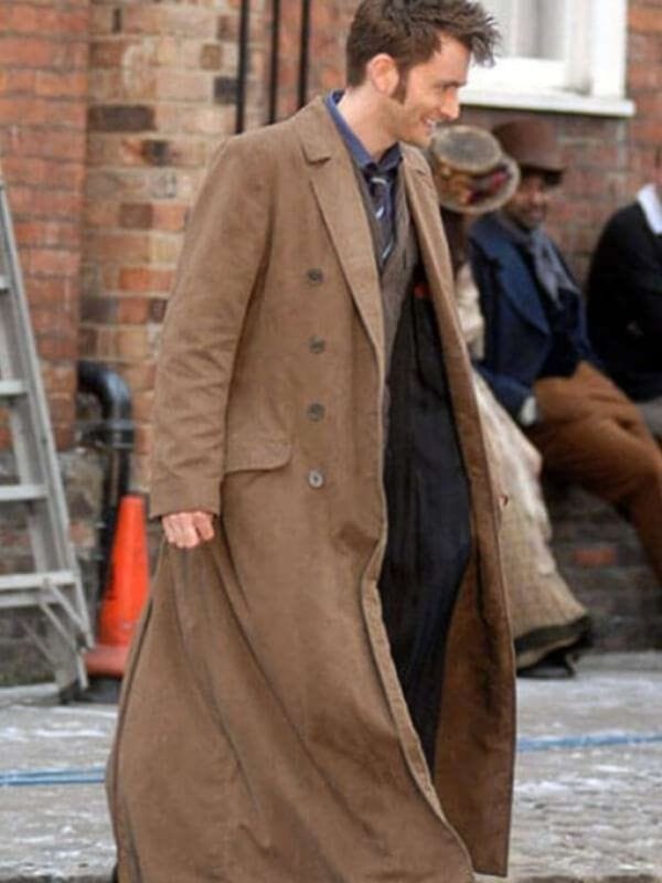 Doctor Who 10th Doctor Brown Trench Coat Doctor Who 10th Doctor Brown Trench Coat