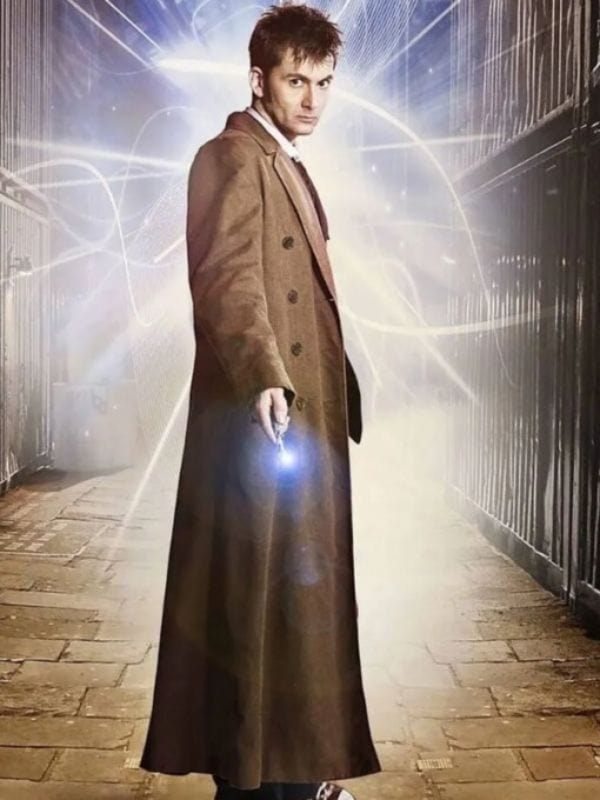 Doctor Who 10th Doctor Brown Trench Coat Doctor Who 10th Doctor Brown Trench Coat