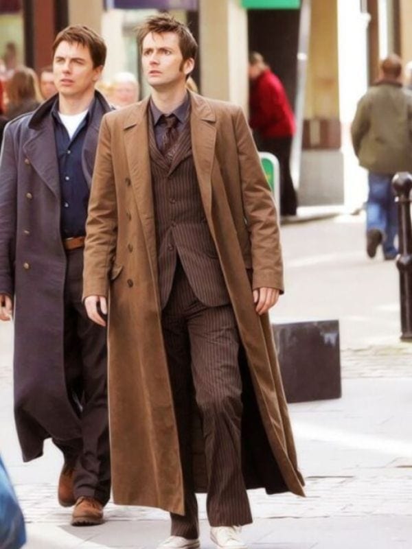 Doctor Who 10th Doctor Brown Trench Coat Doctor Who 10th Doctor Brown Trench Coat