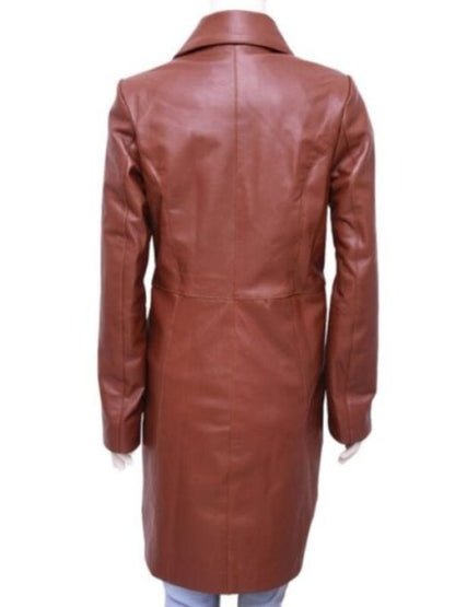 Doctor Who Donna Noble Brown Leather Coat Doctor Who Donna Noble Brown Leather Coat