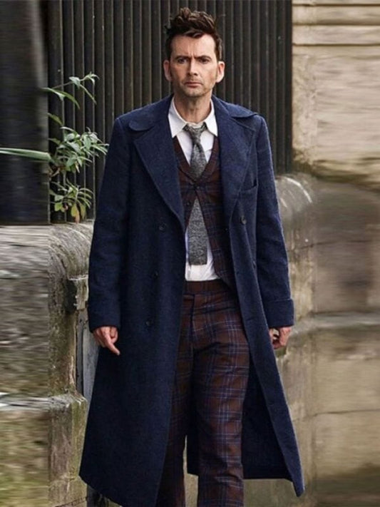 Doctor Who The Doctor Blue Trench Coat Doctor Who The Doctor Blue Trench Coat