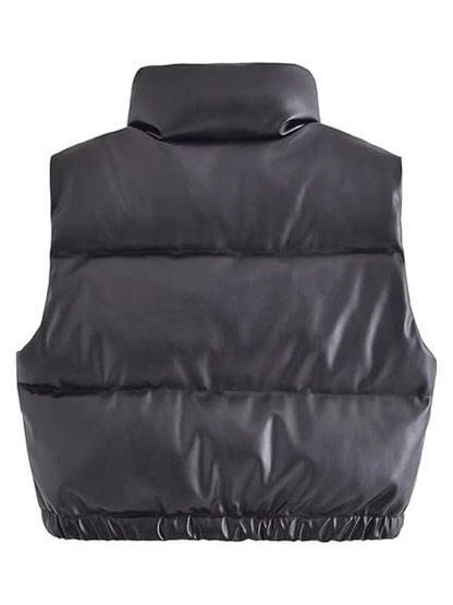 Dope Thief S01 Liz Caribel Sierra Leather Puffer Vest Dope Thief S01 Liz Caribel Sierra Leather Puffer Vest