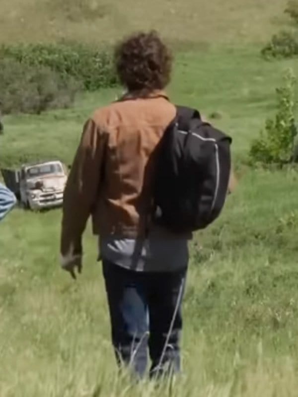 Douglas Smith Die Alone 2024 Brown Jacket