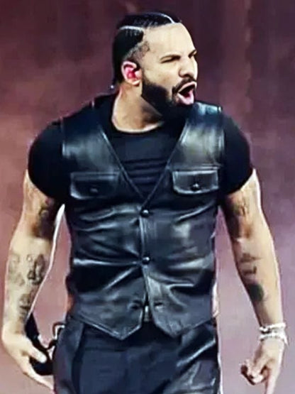 Drake Wireless Festival 2025 Black Vest