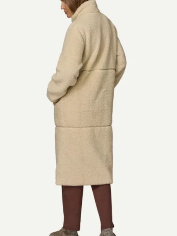 Dutton Ranch Beth Dutton White Longline Sherpa Coat