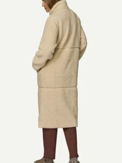Dutton Ranch Beth Dutton White Longline Sherpa Coat