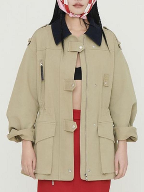 Dynamite Kiss S01 Ahn Eun-jin Beige Jacket