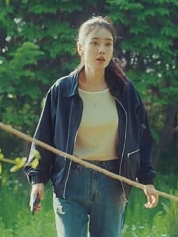 Dynamite Kiss S01 Ahn Eun-jin Bomber Jacket Black