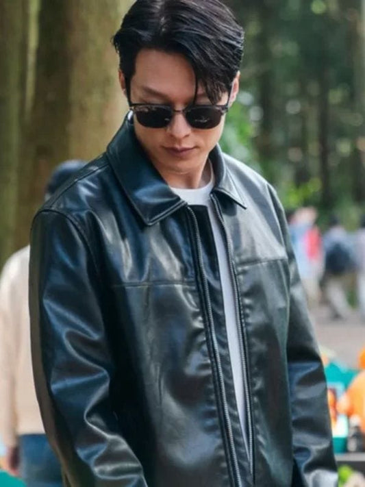 Dynamite Kiss S01 Jang Ki-Yong Leather Jacket Black