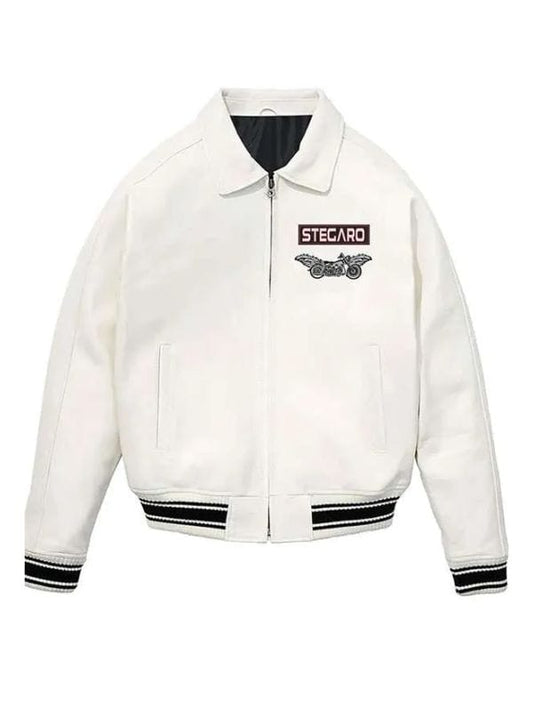 Eagle Wings Harley Bike Jacket White