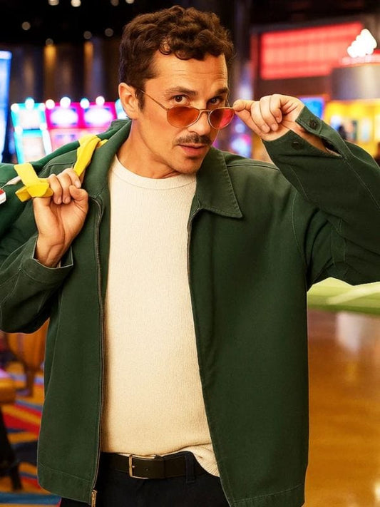 Eanie Meanie Karl Glusman Green Jacket