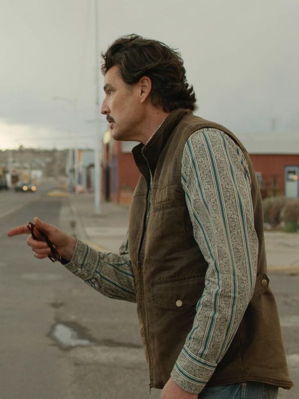 Eddington 2025 Joaquin Phoenix Brown Vest