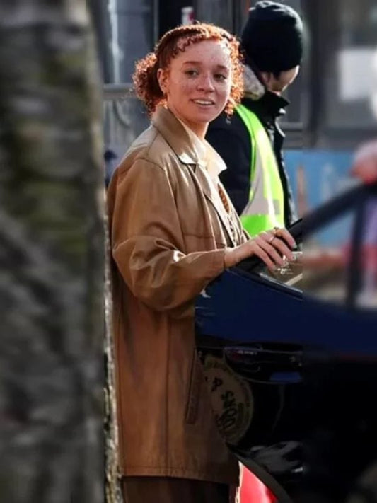 Eleanor the Great Erin Kellyman Brown Coat - Shop Now