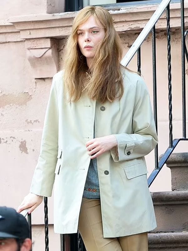 Elle Fanning A Complete Unknown Off White Jacket Elle Fanning A Complete Unknown Off White Jacket