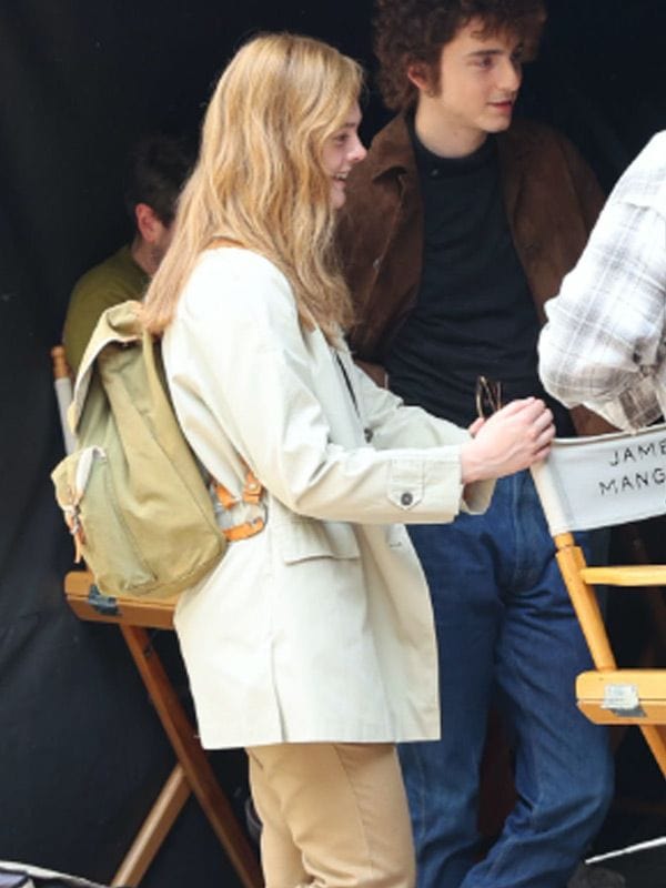 Elle Fanning A Complete Unknown Off White Jacket Elle Fanning A Complete Unknown Off White Jacket