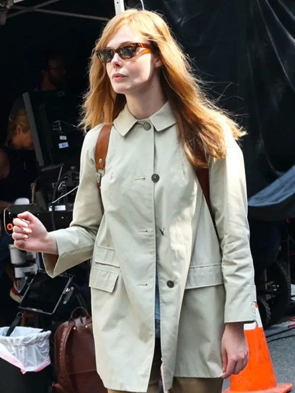 Elle Fanning A Complete Unknown Off White Jacket Elle Fanning A Complete Unknown Off White Jacket