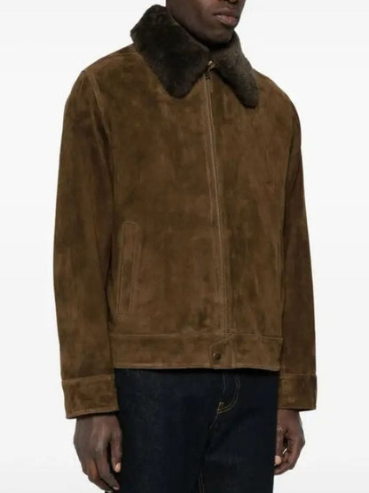 Elsbeth Charles Wallace Brown Suede Jacket