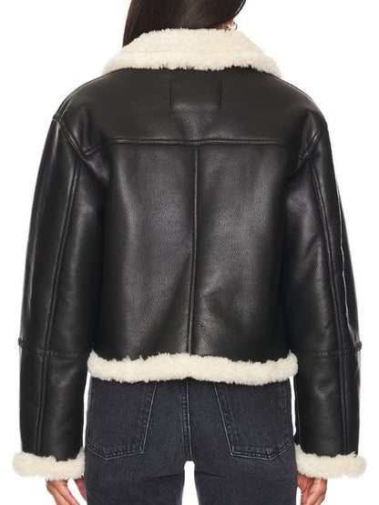 Elsbeth S02 Kaya Blanke Black Leather Jacket