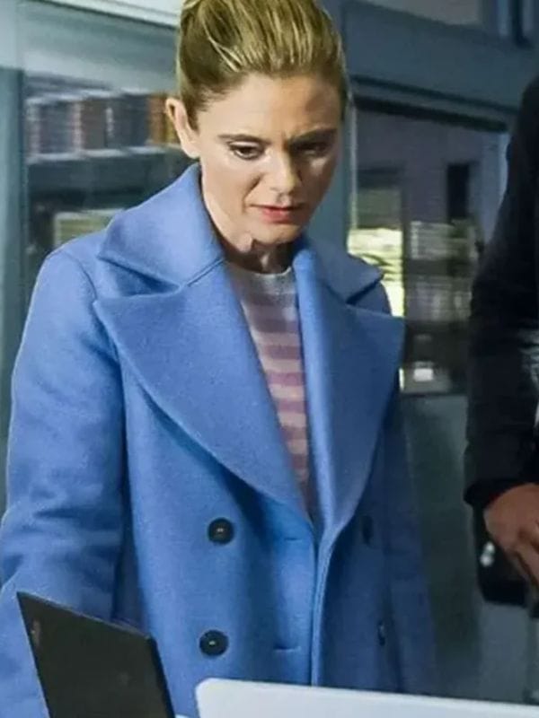 Emilia Fox Silent Witness S21 Blue Coat