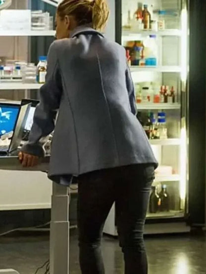 Emilia Fox Silent Witness S21 Blue Coat