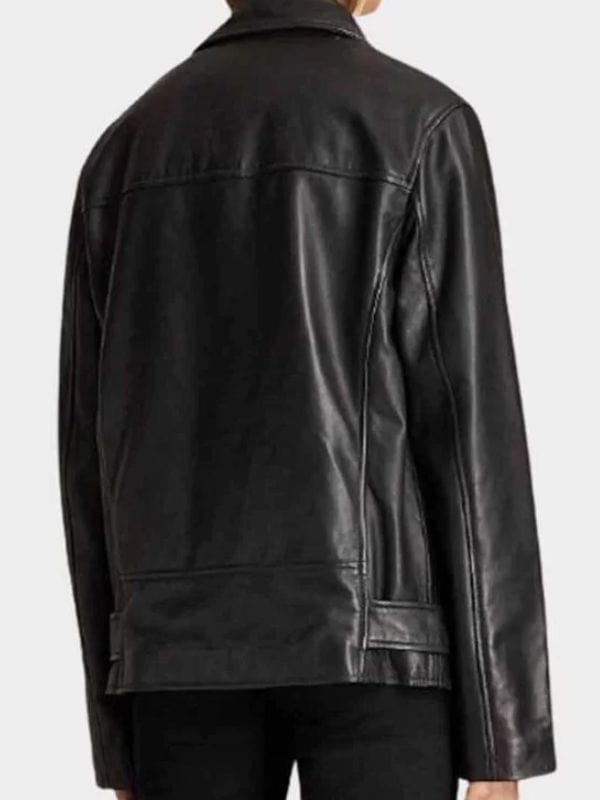 Emily In Paris Camille Razat Leather Biker Jacket Emily In Paris Camille Razat Leather Biker Jacket