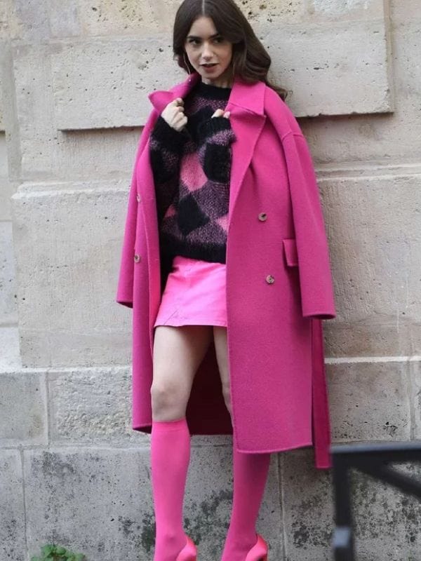Emily in Paris Emily Cooper Pink Coat Emily in Paris Emily Cooper Pink Coat