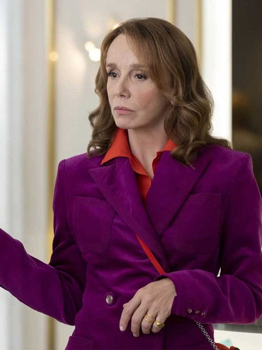 Emily In Paris S03 Sylvie Grateau Velvet Blazer Emily In Paris S03 Sylvie Grateau Velvet Blazer