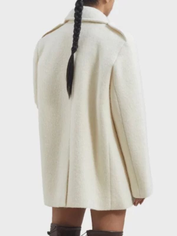 Emily In Paris S04 Camille Razat White Coat Emily In Paris S04 Camille Razat White Coat