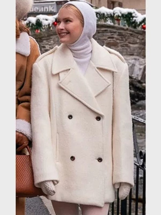 Emily In Paris S04 Camille Razat White Coat Emily In Paris S04 Camille Razat White Coat