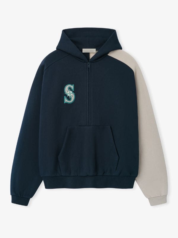Essentials Mariners Raglan Half Zip Sport Hoodie