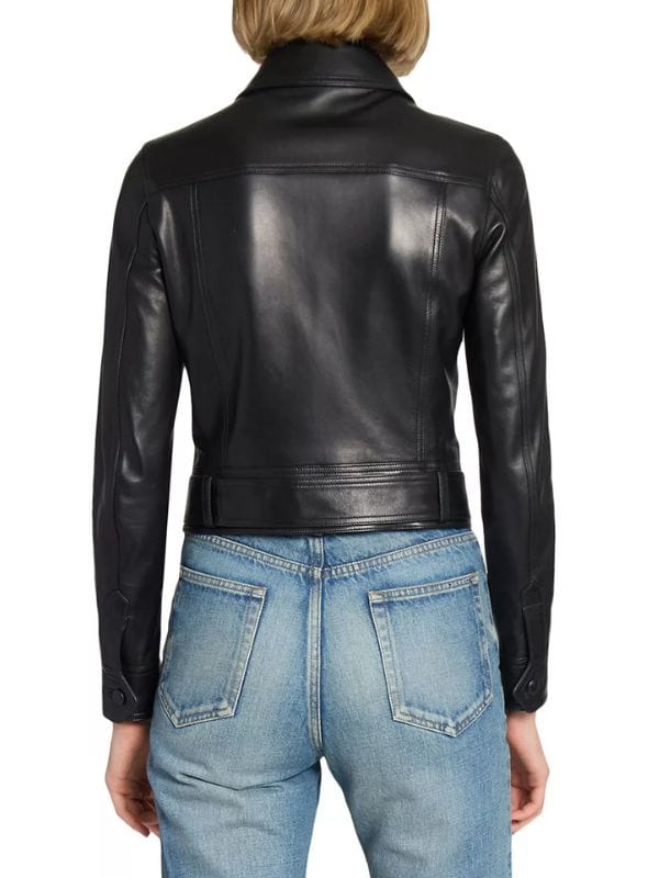 Charlotte Gainsbourg Étoile 2025 Black Leather Jacket