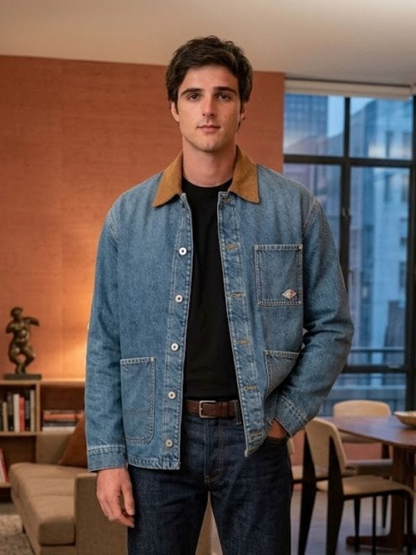 Euphoria S03 Nate Jacobs Denim Jacket Blue