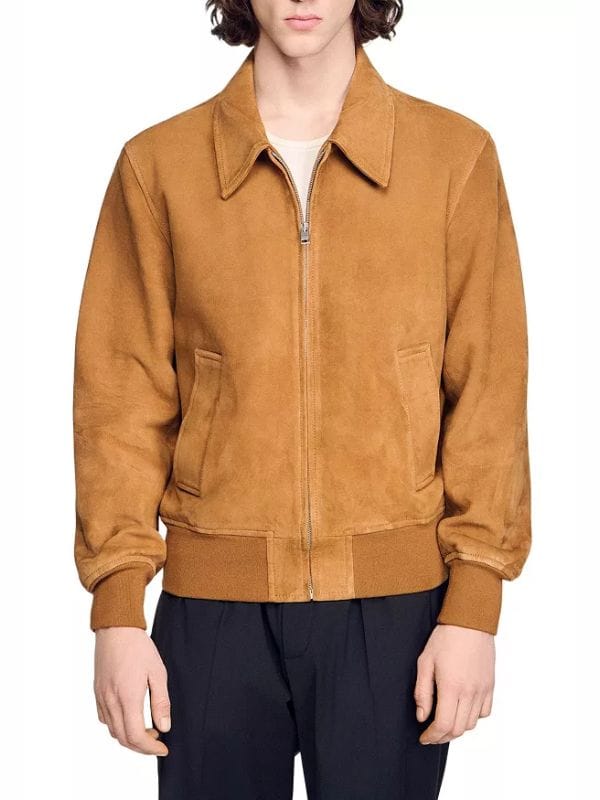 Euphoria S03 Nate Jacobs Suede Jacket Brown