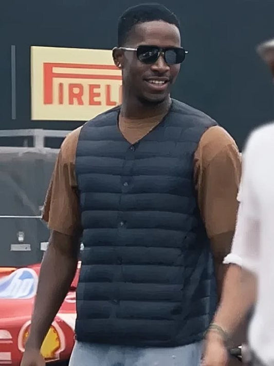 F1 The Movie Damson Idris Puffer Vest - Shop Now