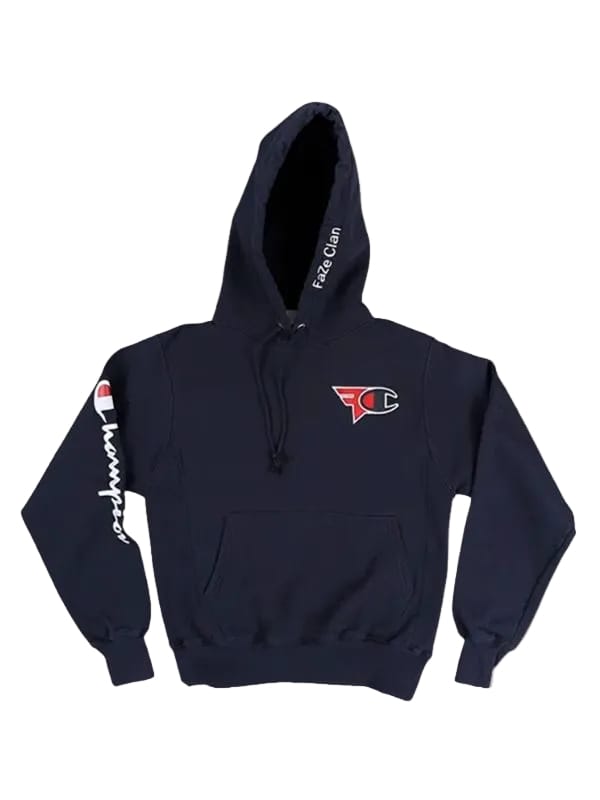Faze x Champion Hoodie Blue